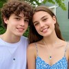 Astronaut Couple Necklace Set - Matching Moon & Star Pendant for Him & Her - 3 of 4