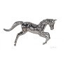 Large Horse Statue 19" H – Hand-Cast Aluminum – Nickel Finish Decor Piece By Old Modern Handicrafts - 4 of 4
