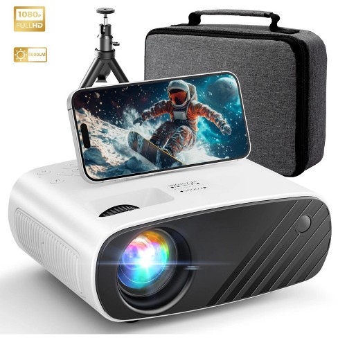 Mini Projector deals Full HD 1080P Outdoor Movie Projector