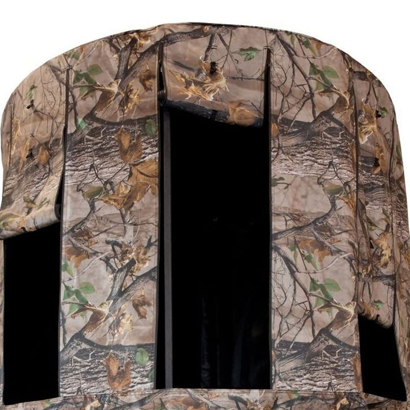 Muddy MUD-MTA3000-RK Liberty Tripod Stand Hunting Blind Enclosure with 8 Easy Access Zippered Windows and 7 Feet of Standing Room, Camouflage, 2 of 5
