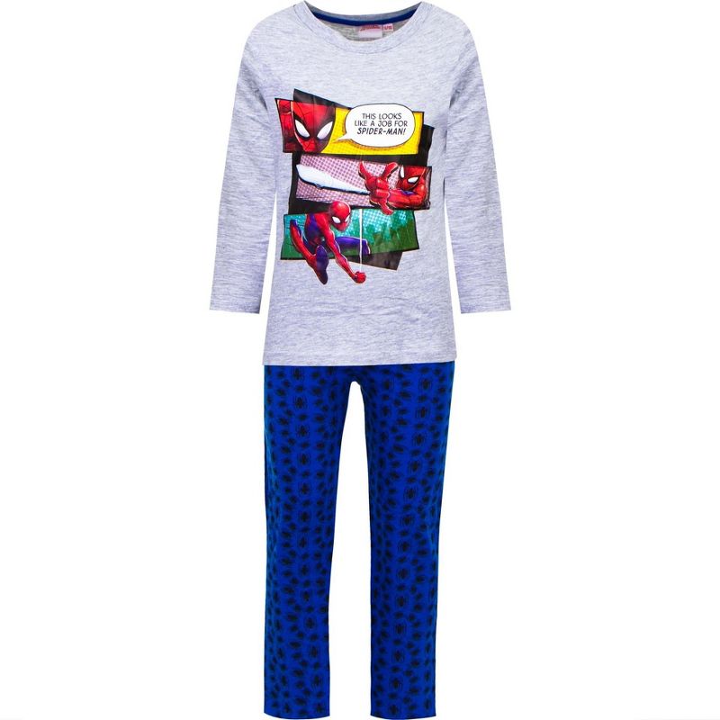 Textiel Trade Boy's Spider-Man Long Pajama Set, 1 of 4