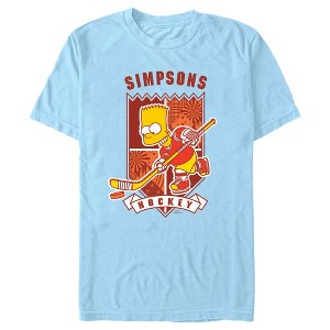 Men's The Simpsons Bart Springfield Hockey Emblem T-Shirt - 1 of 4