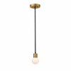 Neutra Mini Pendant Light - Art Deco Style, Steel, Dimmable, 1 Bulb, 6" x 6.75" - 4 of 4