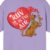 Scooby Doo Ruv Is In The Air Crew Neck Short Sleeve Purple Haze Women's T-shirt - 4 of 4