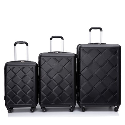 Vynxaria 8-Piece Green Hardshell Luggage Set: 20/24/28 Suitcases + Handbag + 4 Storage Bags with Spinner Wheels