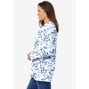 Woman Within Perfect Printed Long-Sleeve Crewneck Tee - 4 of 4