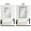 Amanti Art Mirror Makeover Bathroom Mirror Frame Border Kit - Fully Assembled Peel and Stick Frame - Mirror NOT Included - Vista Brushed Nickel Trim - 4 of 4