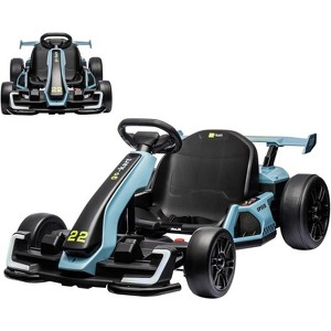 24V Kids Electric Drift Go-Kart, Adjustable Seat, 4 Speed Modes, LED Lights, Music & Horn, Battery-Powered Ride-On for Ages 6-12 - 1 of 4