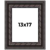 PosterPalooza | 3.5" Wide Ornate Black Picture Frame - UV Acrylic, Foam Board Backing, Hanging Hardware - 2 of 4