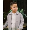 Hope & Henry Boys' Long Sleeve Seersucker Bomber Jacket, Kids - 4 of 4