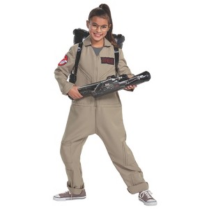 Kids' Deluxe Ghostbusters Afterlife Jumpsuit Costume - 10-12 - Brown - 1 of 4