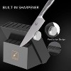 Knife Set,14-Piece Knife Sets for kitchen with block,Premium One-Piece Kitchen Knife Set with Sharpener,High Carbon Stainless Steel Knives Set,Black - 2 of 4