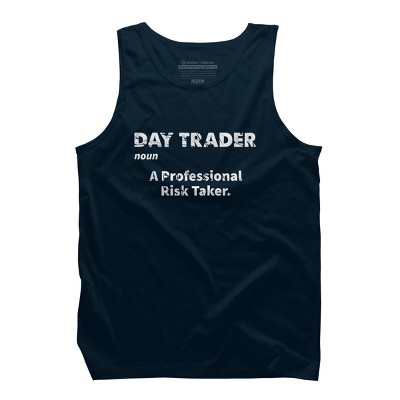 Men's Design By Humans Day Trader Definition By MadderTees Tank Top