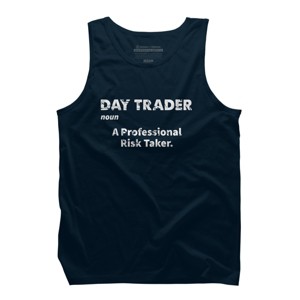 Men's Design By Humans Day Trader Definition By MadderTees Tank Top - 1 of 2