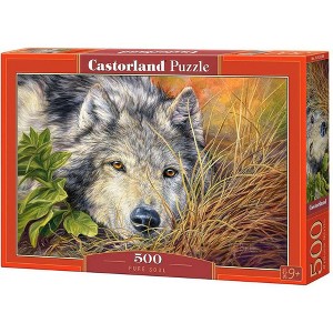 500 Piece Jigsaw Puzzle, Pure Soul, Animal puzzle, Wolf, Nature puzzle, Adult Puzzles, Castorland B-53285 - 1 of 4