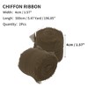 Unique Bargains Ribbon for Crafts Wrapping Christmas Decorative Polyester 196.85"x1.57" 2 Pcs - 2 of 4
