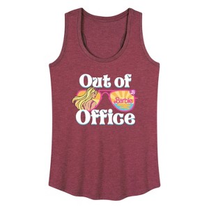 Women's - Barbie - Out of the Office Barbie Graphic Racerback Tank - 1 of 4