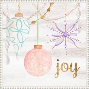 Amanti Art 22"x22" Elegant Ornaments II by Annie Warren Framed Canvas Wall Art Print - 1 of 4