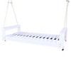 PAGED Wood Porch Swing Twin Size Patio Swing with Ropes for Outdoor, Garden, Backyard - 2 of 4