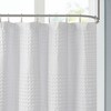 MAYEERTY Super Waffle Textured Solid Shower Curtain Cotton White - 3 of 4