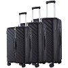 IZOD Gail 3-Piece Polycarbonate Expandable Luggage Set with 360° Dual Spinning Wheels & Combo Lock - 29", 26", 20" Sizes - 3 of 4