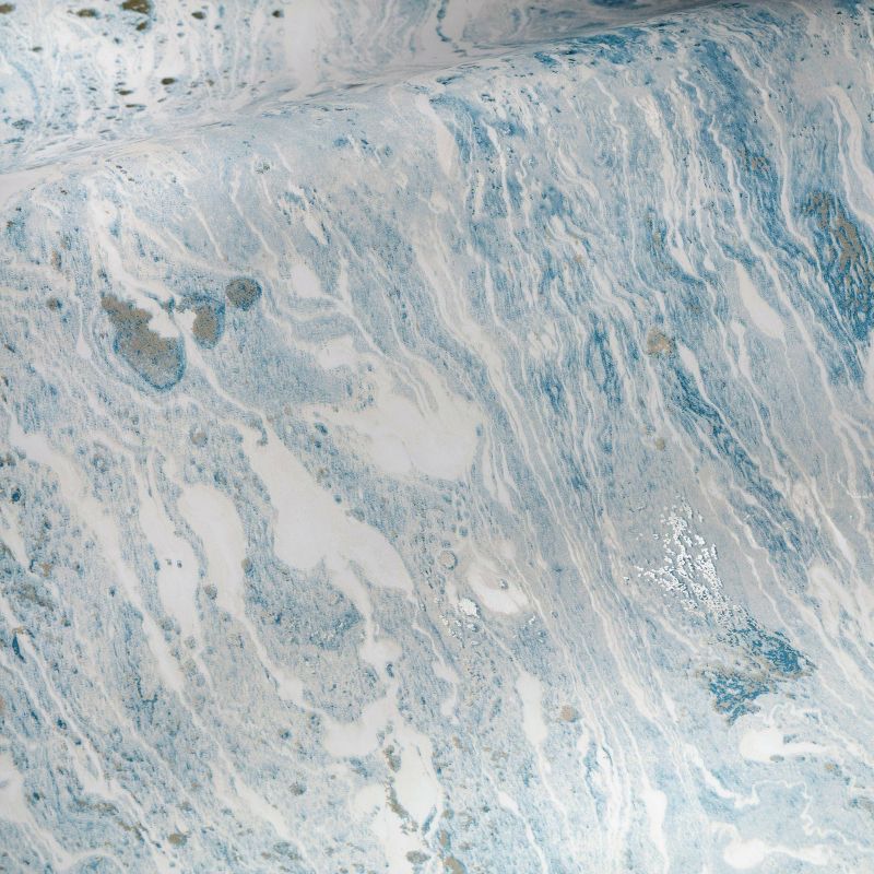 RoomMates Blue Marble Seas Peel &#38; Stick Wallpaper, 1 of 11