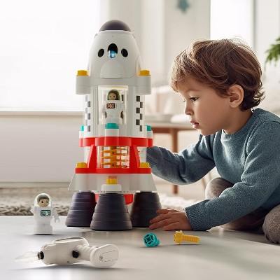iPlay, iLearn Rocket Space Toys, Kids Spaceship Playset W/Space Shuttle