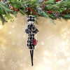 Italian Ornaments 7.0 Inch Madeleine In Black/White Tweed Ornament Italian Lady Diva Tree Ornaments - 2 of 4