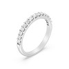 GILDED 925 Sterling Silver & 14KT Gold Plated Anniversary Bands in 1/4 - 1/2 ctw Lab Grown Diamond, Wedding, Eternity Stackable Rings, Size 7 - 2 of 4