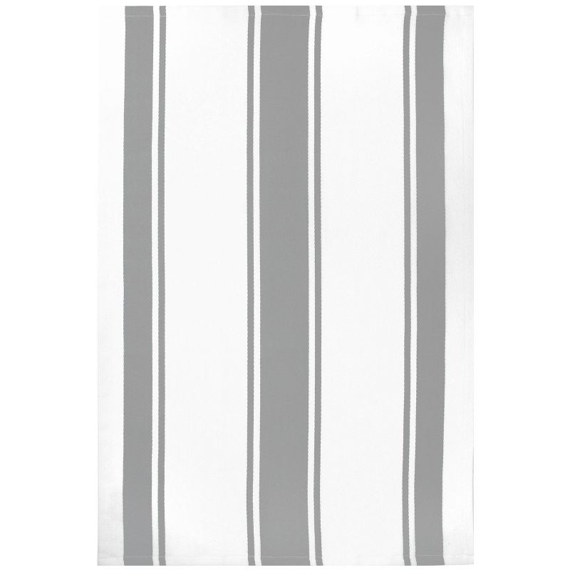 3pk Striped Kitchen Towel Solid Gray - MU Kitchen, 4 of 5