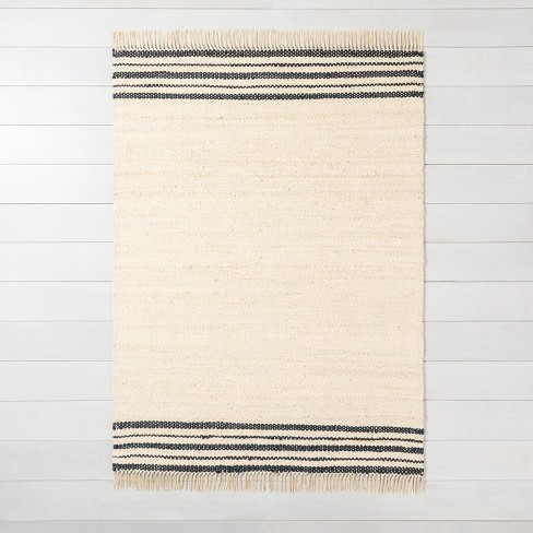 Bath Rug Bold Stripes Tonal Cream - Hearth & Hand™ with Magnolia