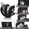 Paaaawaters Sling Backpack Sling Bag Crossbody Backpack Shoulder Casual Daypack Rucksack for Men (Black1) - 4 of 4