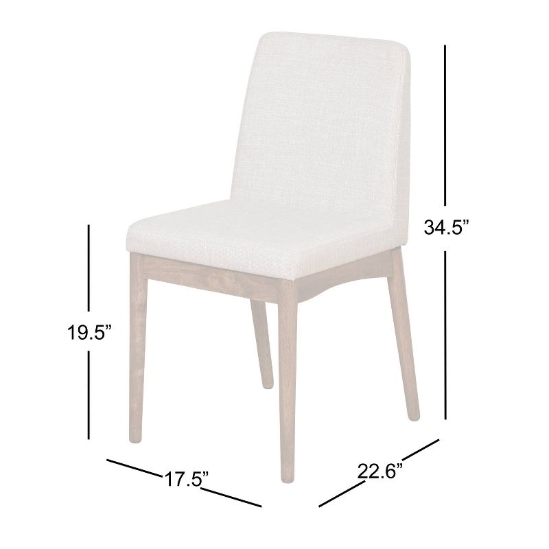 Set of 2 Element Dining Chairs Walnut - Buylateral, 5 of 6