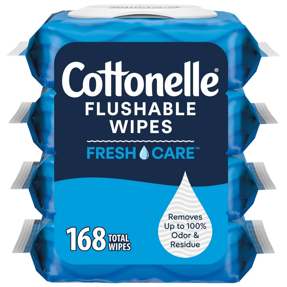 Cottonelle Fresh Care Flushable Wet Wipes - 4pk/42ct: Unscented