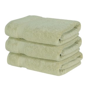 Splash Ultra-Soft Zero Twist 100% Ring Spun Cotton Bath Towel Set - Reversible, 550 GSM, Breathable, Lightweight, Highly Absorbent Towels for Bathroom - 1 of 4