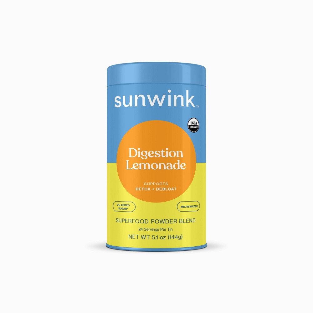 Photos - Vitamins & Minerals Sunwink Digestion Lemonade Vegan Superfood Mix - 5.1 oz
