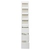 NicBex Tall Corner Bookshelf Multifunctional Bookcase with Display Open Shelves,Books Storage Cabinet Organizer for Office,Bedroom - 4 of 4