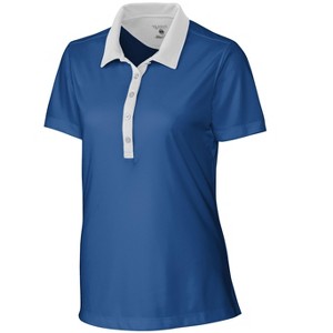 Clique Parma Colorblock Tech Jersey Womens Polo - Sea Blue/White - XXXL - 1 of 2
