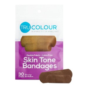 Tru-Colour Skin Tone Shade Adhesive Strips, Dark Brown - 1 of 4