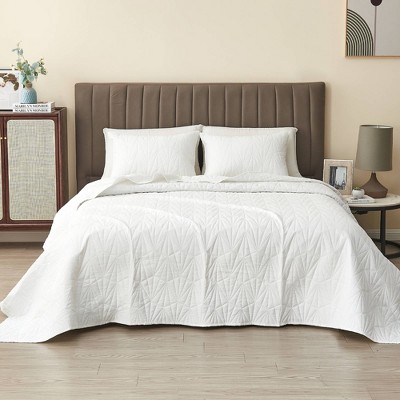 3pc Pinsonic Geo Quilt Bedding Set - Isla Jade