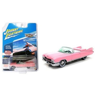 1959 Cadillac Eldorado Convertible Pink Limited Edition to 3600 pcs Worldwide 1/64 Diecast Model Car by Johnny Lightning