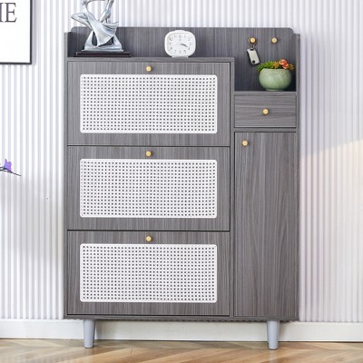 TIRAMISUBEST Modern minimalist storage cabinet - Gray Mobile File Cabinet