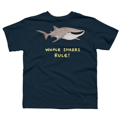 Boy's Design By Humans Whale Sharks Rule! By SophieCorrigan T-Shirt