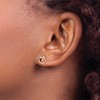 Black Bow Jewelry 7mm Polished Love Knot Post Earrings in 14k Rose Gold - 4 of 4