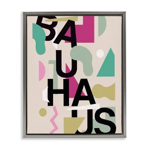 Stupell Industries Midcentury Modern Bauhaus Shapes Floating Frame Canvas Art - 1 of 4