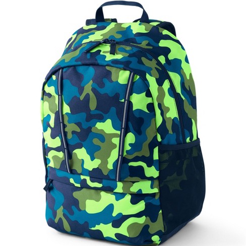 Lands End Kids Classmate Medium Backpack Crystal Lime Camo Target