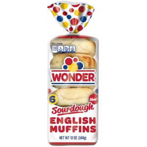 Wonder Sourdough English Muffin - 12oz - 1 of 4