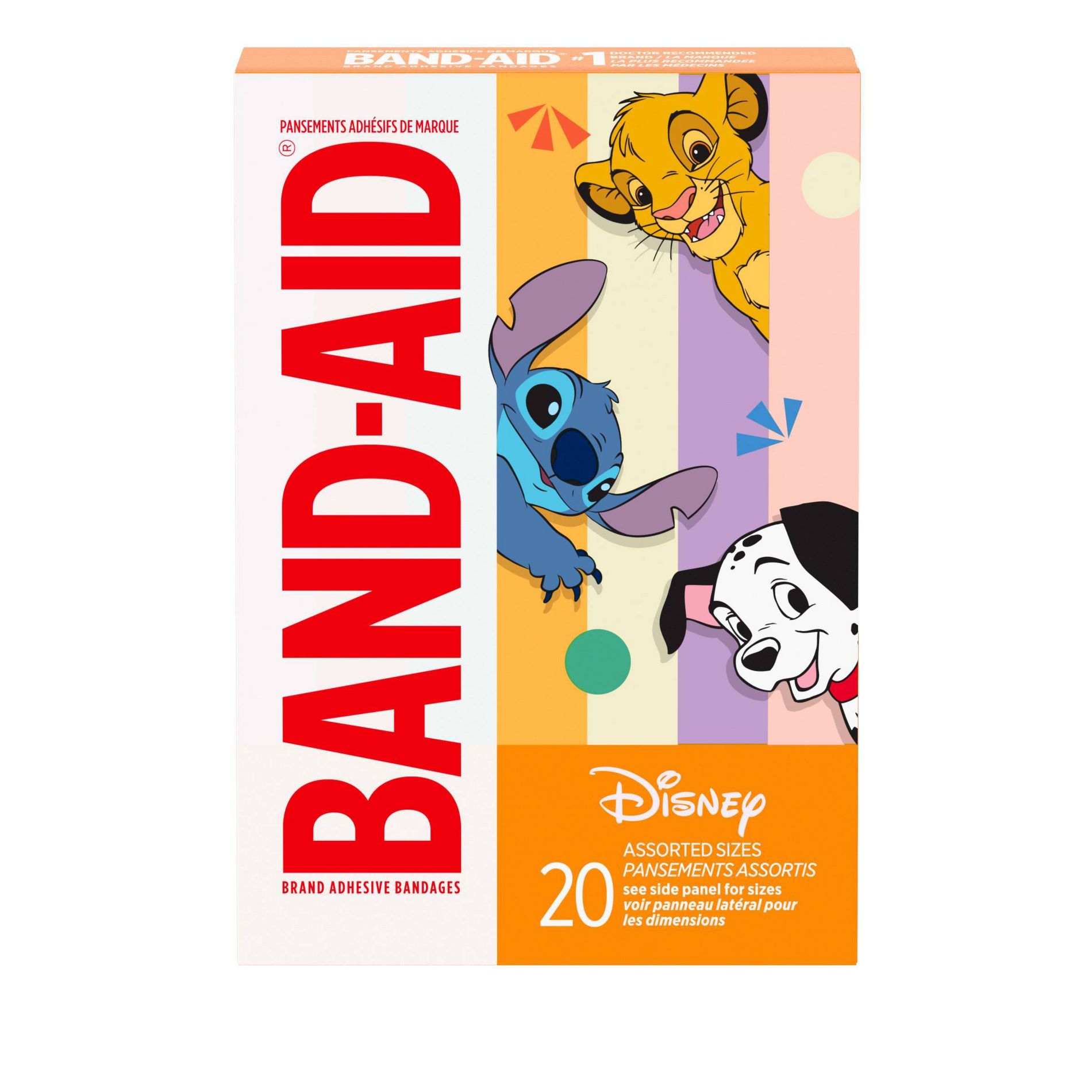 Band-Aid Adhesive Assorted Decorative Disney Classic Mashups Bandages - 20ct
