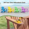 Tangkula Solid Wood Garden Chair w/ High Backrest Wide Armrests & Contoured Seat - 4 of 4