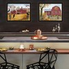 2Piece Vignette Autumn Red Barns Black Framed Wall Art for Living Room,Home Decor, Bedroom Wall Art by Billy Jacobs - 3 of 4